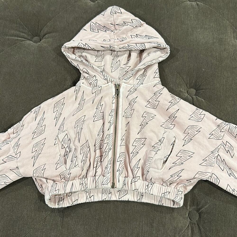 Stem lightning bolt ⚡️ crop hoodie size 2